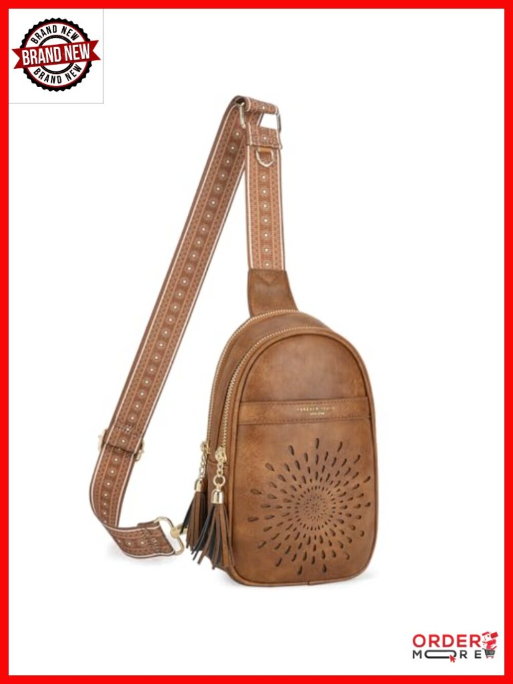 Faux Leather Small Sling Bag Crossbody with Adjustable Strap
